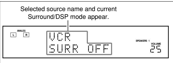 JVC RX-7042S - Press one of the source selection buttons. - 1