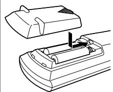 JVC RX-7042S - Putting Batteries in the Remote Control - 3