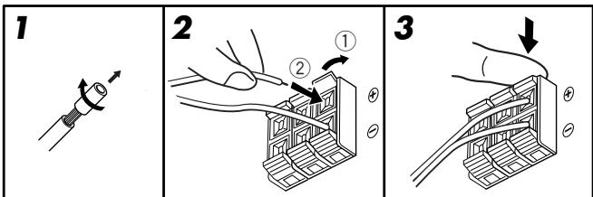 JVC RX-D201S - Connecting the speakers - 1
