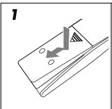 JVC RX-D201S - Putting batteries in the remote control - 1