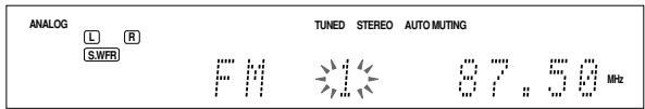 JVC RX-D701S - Press the numeric buttons (1 - 10, + 10) to select a channel number while the channel number position is flashing. - 1