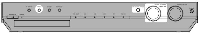 JVC RX-ES1SL - Setting the speakers and subwoofer information quickly—Quick Setup - 1