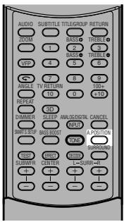 JVC RX-ES1SL - Press A. POSITION repeatedly to select the subwoofer audio position level from “-2 (dB),”“-4 (dB),” and “-6 (dB).” - 1