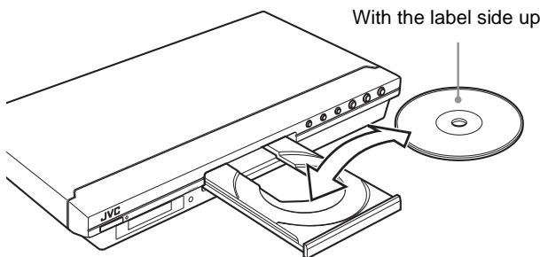 JVC RX-ES1SL - Place a disc in the disc tray. - 1