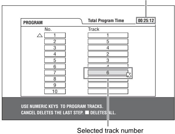 JVC RX-ES1SL - Press the numeric buttons to specify tracks in the desired order. - 1