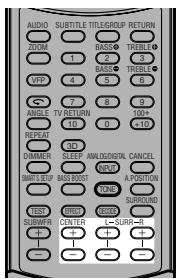 JVC RX-ES1SL - To adjust the center speaker level, press CENTER +/-. - 1