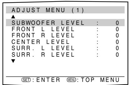 JVC RX-F31S - To select "ADJUST MENU," press SET. - 1