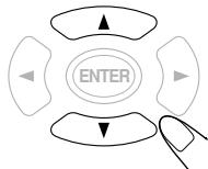 JVC TH-A25 - Press / to select (highlight) the menu item you want to adjust. - 1