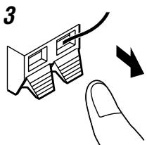 JVC TH-A25 - Connecting speaker cords to the speakers - 3