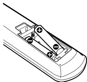 JVC TH-A25 - Insert batteries. Make sure to match the polarity: (+) to (+) and (-) to (-) . - 1