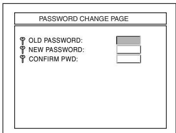 JVC TH-A25 - To change the password - 1