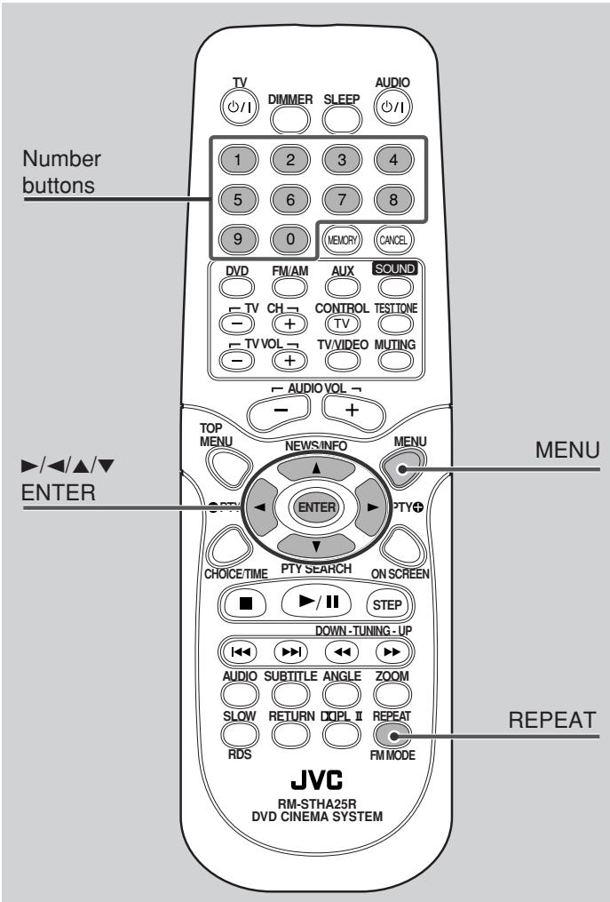 JVC TH-A25 - The on-screen bar - 3