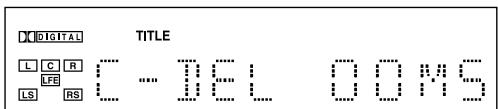 JVC TH-A5 - Press SETTING repeatedly until one of delay time indications (with the current setting*) appears on the display. - 3