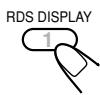 JVC TH-A5 - Press RDS DISPLAY while listening to an FM station to show the RDS signals. - 1