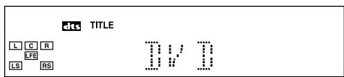 JVC TH-A5 - Indications on the display for each surround - 2