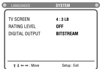 JVC TH-A5 - Press ENTER (or / ) to select (highlight) the system setting menu. - 1