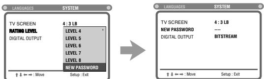 JVC TH-A5 - To change the password - 2