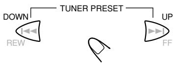 JVC TH-A5 - Press TUNER PRESET UP or DOWN until the - 1