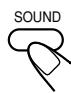JVC TH-A5 - 1) Press SOUND repeatedly until one of the following adjustment indications appears on the display. - 1