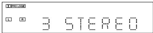 JVC TH-A5 - Indications on the display for each surround - 4