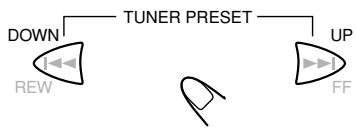 JVC TH-A5 - Press TUNER PRESET UP or DOWN to select a - 1