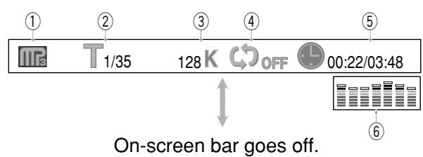 JVC TH-A5 - To go off the on-screen bar - 2