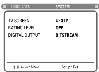 JVC TH-A5 - Press ENTER (or / ) to select (highlight) the system setting menu. - 1