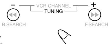 JVC TH-A5 - Press and hold TUNING ^+ or - until you find the frequency you want. - 1