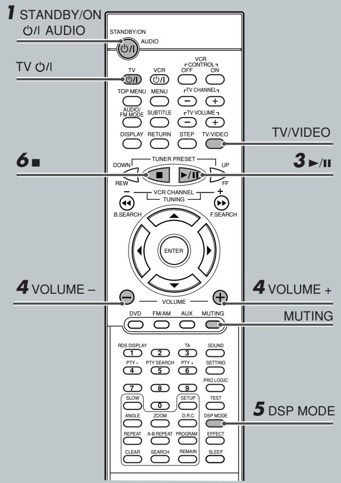JVC TH-A5 - To turn off the power (into standby) - 2