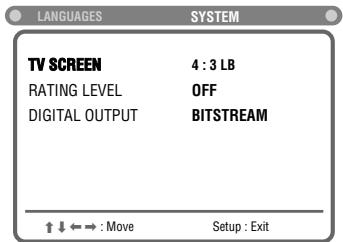 JVC TH-A5 - Press ENTER (or / ) to select (highlight) the system setting menu. - 3