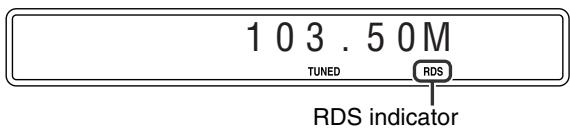 JVC TH-M303 - Using the RDS (Radio Data System) when receiving FM stations - 1