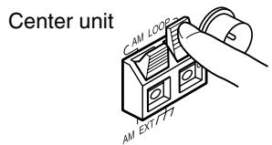JVC TH-S5 - Connecting AM (MW) loop antenna - 1