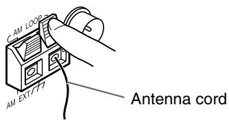 JVC TH-S8 - Connecting AM (MW) loop antenna - 2