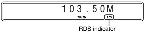 JVC TH-S8 - Using the RDS (Radio Data System) when receiving FM stations - 1