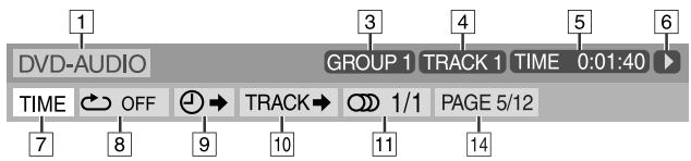 JVC TH-S8 - Contents of the on-screen bar during playback - 2