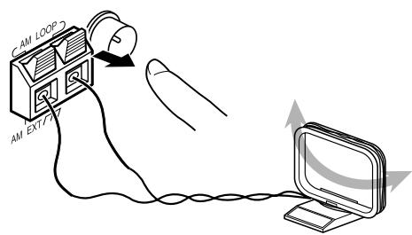 JVC TH-S8 - Connecting AM (MW) loop antenna - 3