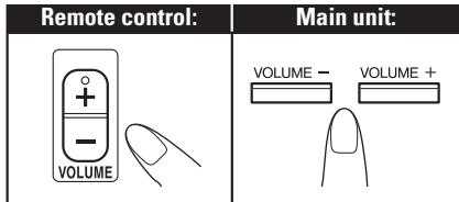 JVC UX-EP25 - Adjusting the Volume - 1