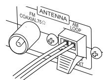 JVC UX-EP25 - To connect the AM loop antenna - 3