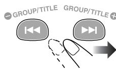 JVC UX-GD7 - To select a chapter/track - 1