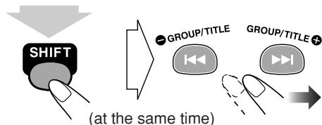 JVC UX-GD7 - To select a title/group/playlist - 1
