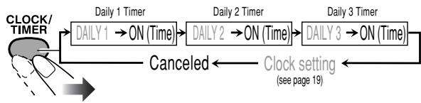 JVC UX-GD7 - Setting the Daily Timer - 2