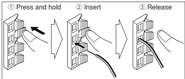 JVC UX-GD7 - To connect the speaker cords - 1
