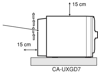 JVC UX-GD7 - Caution: Proper Ventilation - 2