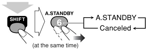 JVC UX-GD7 - To turn off the System after playback is over—Auto Standby - 1