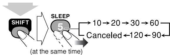 JVC UX-GD7 - Specify the time (in minutes). - 1