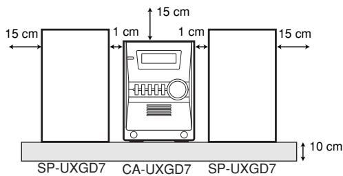 JVC UX-GD7 - Caution: Proper Ventilation - 1
