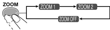 JVC UX-GD7 - Change the magnification. - 1