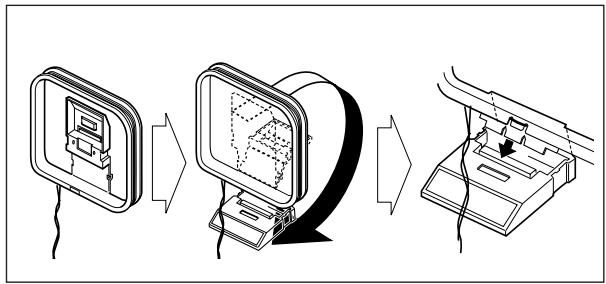 JVC UX-GD7 - To assemble and connect the AM loop antenna To assemble the AM loop antenna - 1