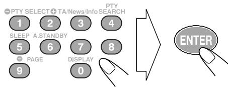 JVC UX-GD7 - Enter the key number. - 1