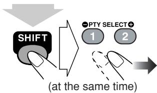 JVC UX-GD7 - Select a PTY code. - 1